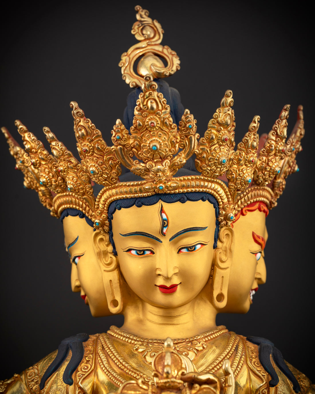 Three-Faced Namgyalma: Goddess of Victory in Three Realms