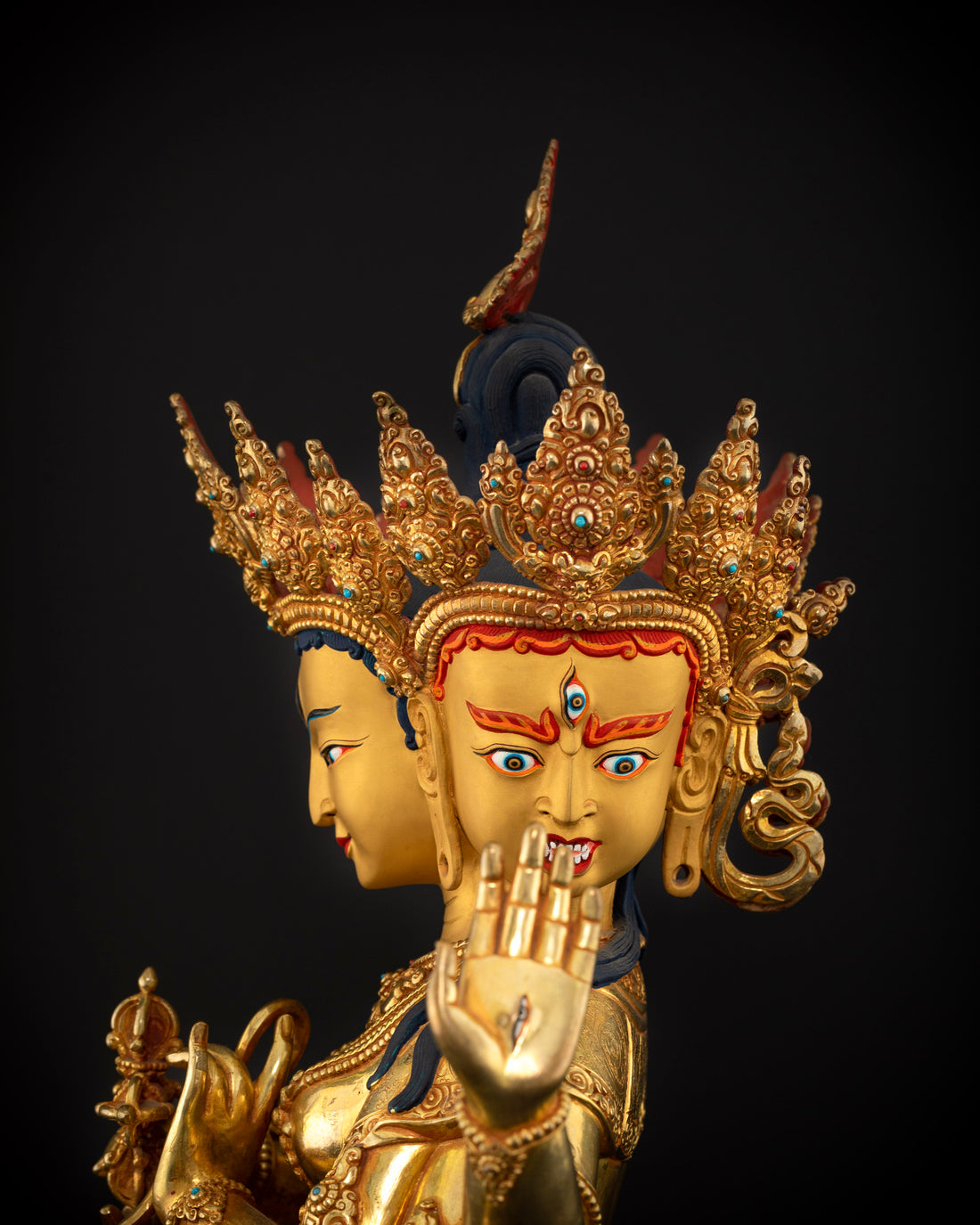 Three-Faced Namgyalma: Goddess of Victory in Three Realms