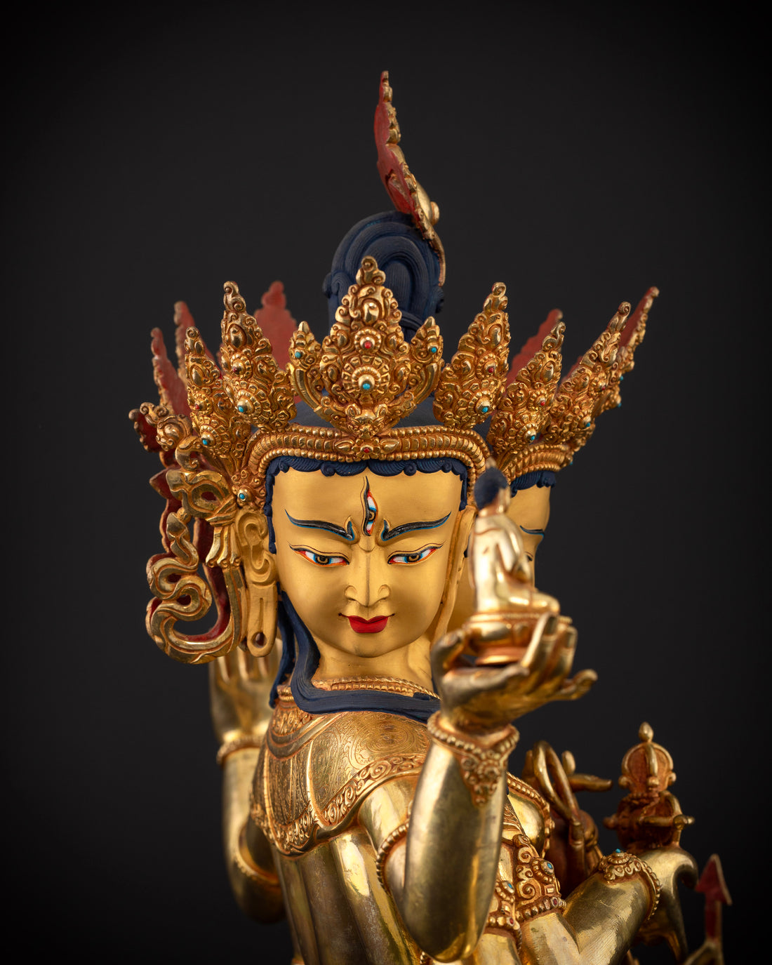 Three-Faced Namgyalma: Goddess of Victory in Three Realms