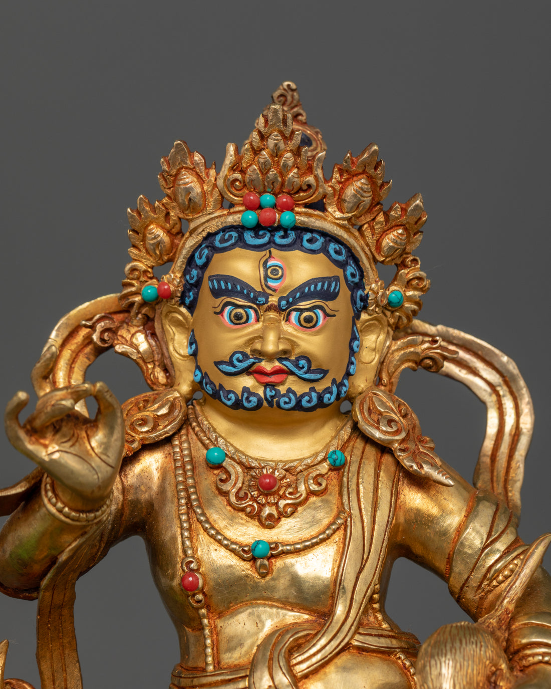 Authentic Tibetan Wealth Deity: Namtoshe Statue