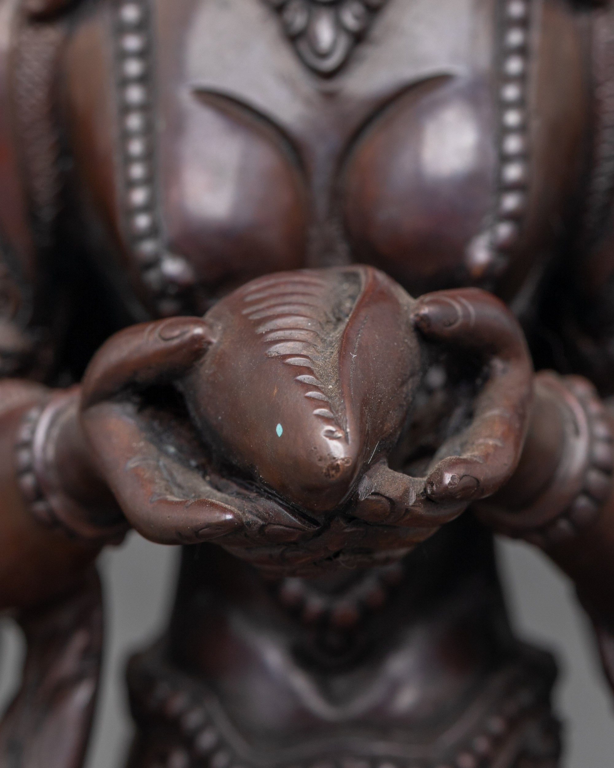 Oxidized Naga Kanya Statue | Handmade Serpent Goddess Sculpture