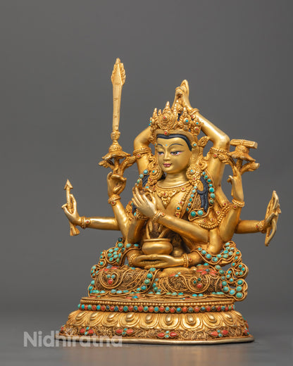 Hand-Carved Namasangiti Statue from Nepal