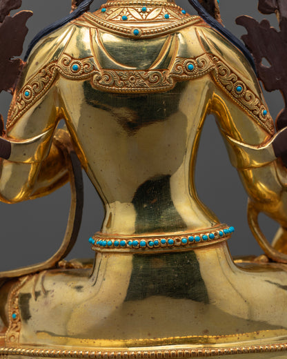 Buddhist White Tara Statue | Traditional Artwork