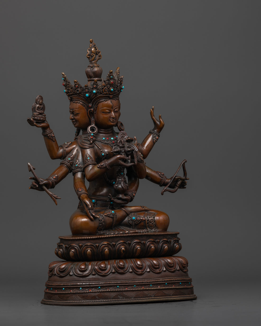 Oxidized Namgyalma Statue | Graceful Symbols of Longevity