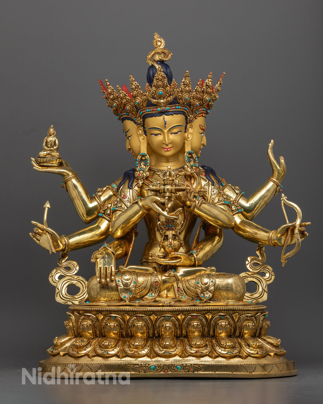 Namgyalma Statue | Handcrafted in 24k Gold Gilded Copper