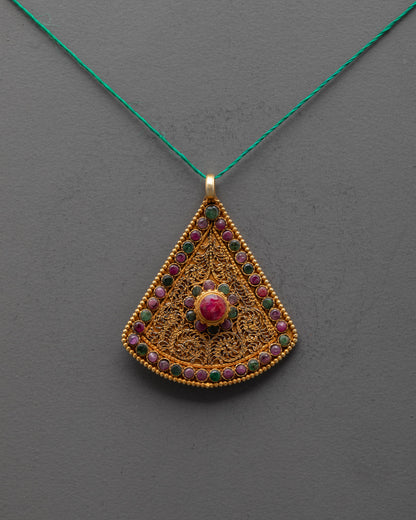 Nepalese Buddhist Locket | Artisan-Made Devotional Jewelry