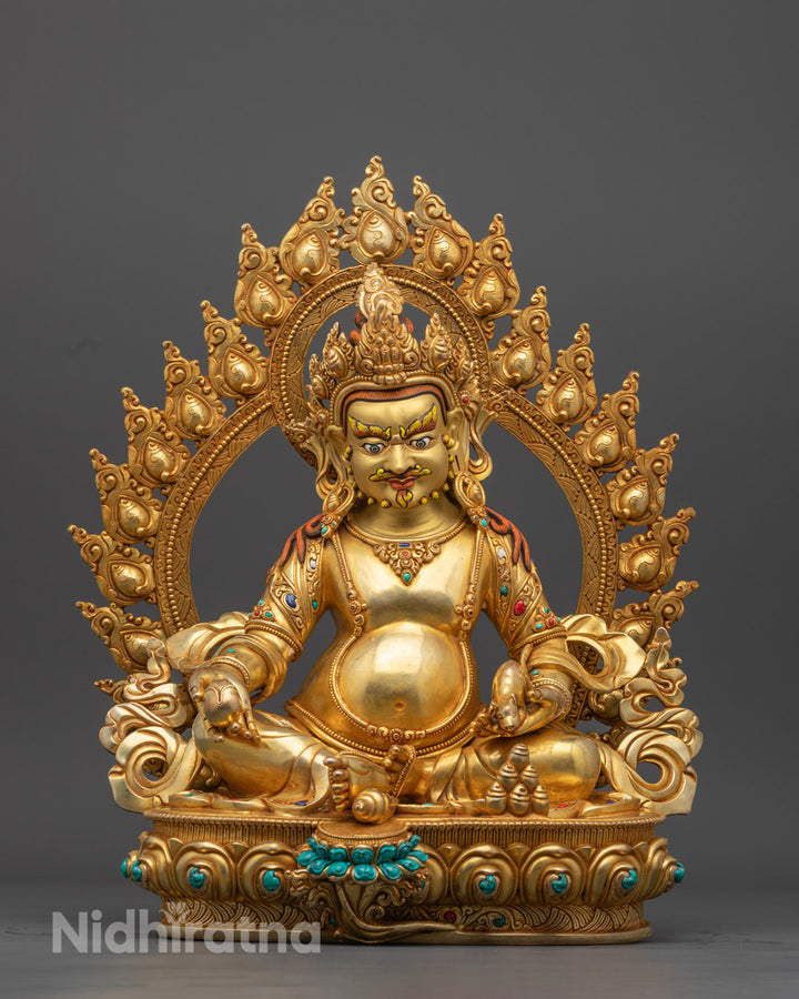 Nepalese Dzambhala Statue | Wealth Attraction Buddhist Figurine