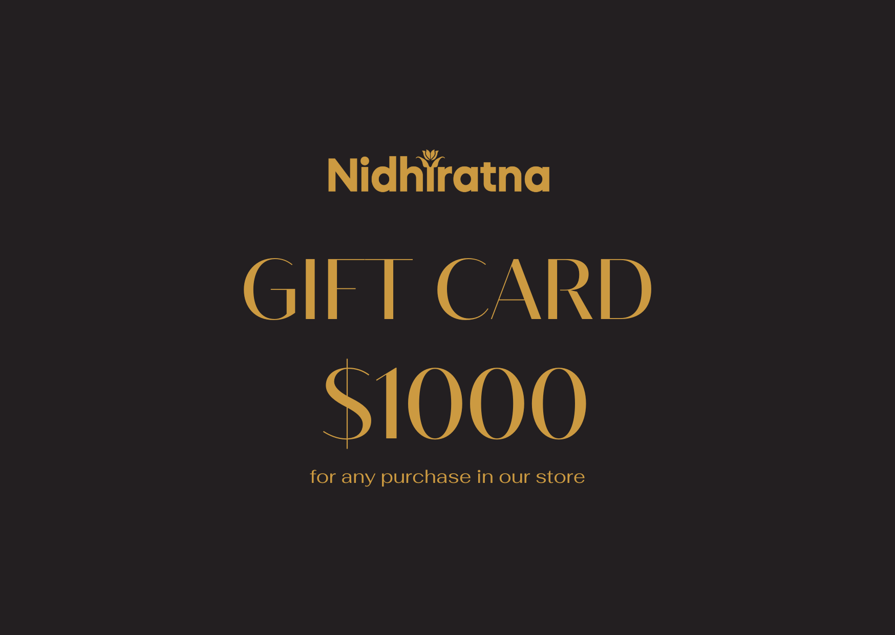 Nidhiratna Gift Card