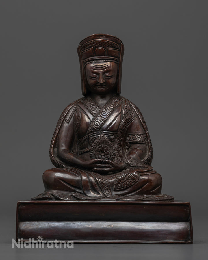 Fully Oxidize Of Guru Gampopa Statue 