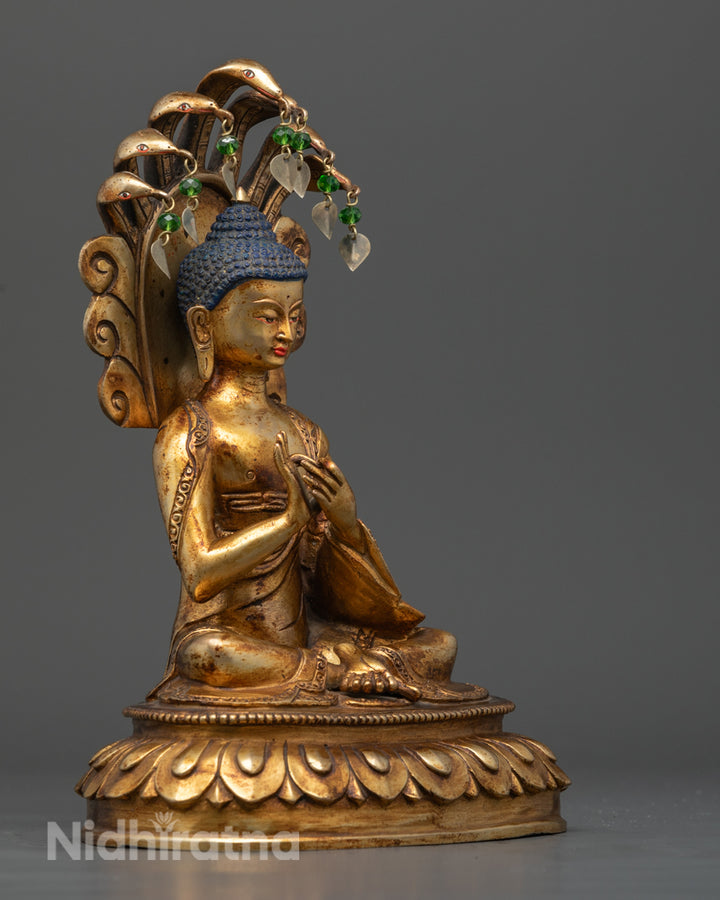 Antique Nagarjuna Statue | Himalayan Buddhist Sculpture