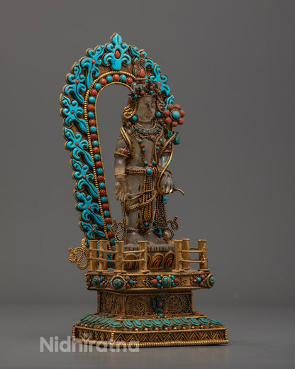 Avalokiteshvara Padmapani Statue | Stone Body