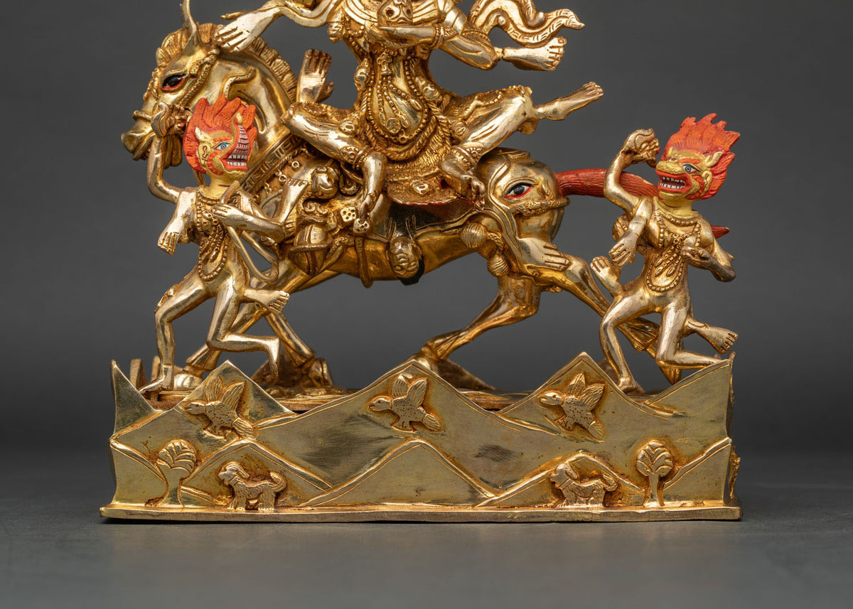 Handcrafted Palden Lhamo Statue | Tibetan Dharma Protector