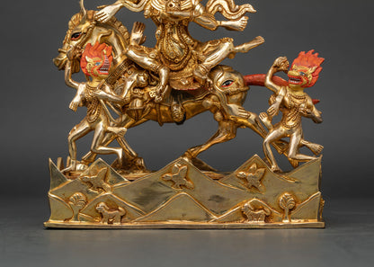 Handcrafted Palden Lhamo Statue | Tibetan Dharma Protector