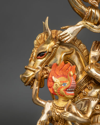 Handcrafted Palden Lhamo Statue | Tibetan Dharma Protector