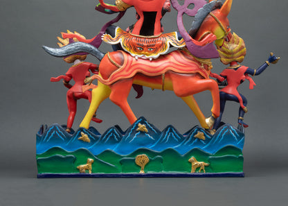 Handmade Palden Lhamo Statue | Tibetan Spiritual Artwork