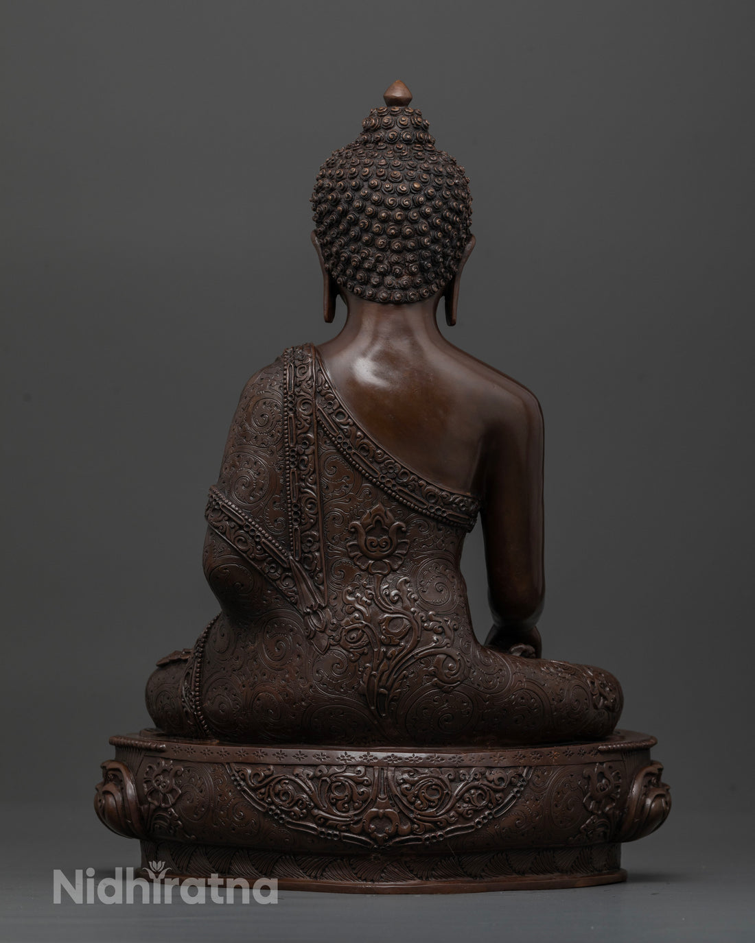 Authentic Oxidized Buddha Shakyamuni Statue