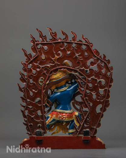 Powerful Vajrapani Statue for Protection and Strength Featuring Hand-Carved Details
