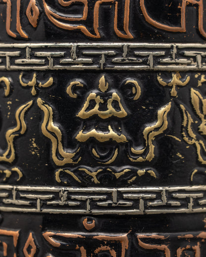 Decorative Buddhist Prayer Wheel | Mantra Spinner for Meditation