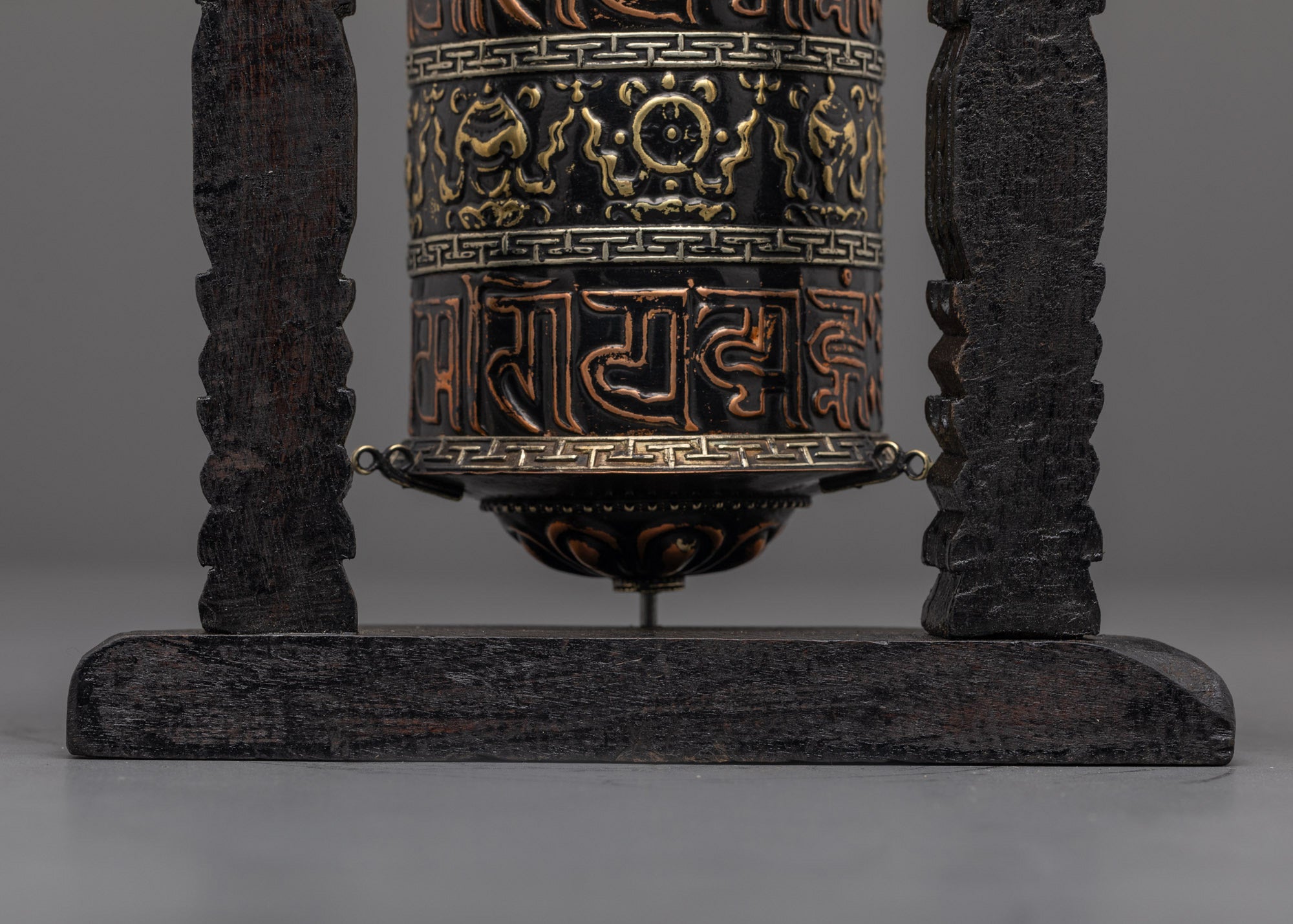 Decorative Buddhist Prayer Wheel | Mantra Spinner for Meditation