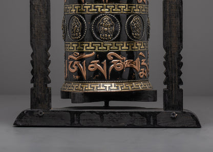 Classic Prayer Wheel | Expert Craftsmanship for Home or Shrine