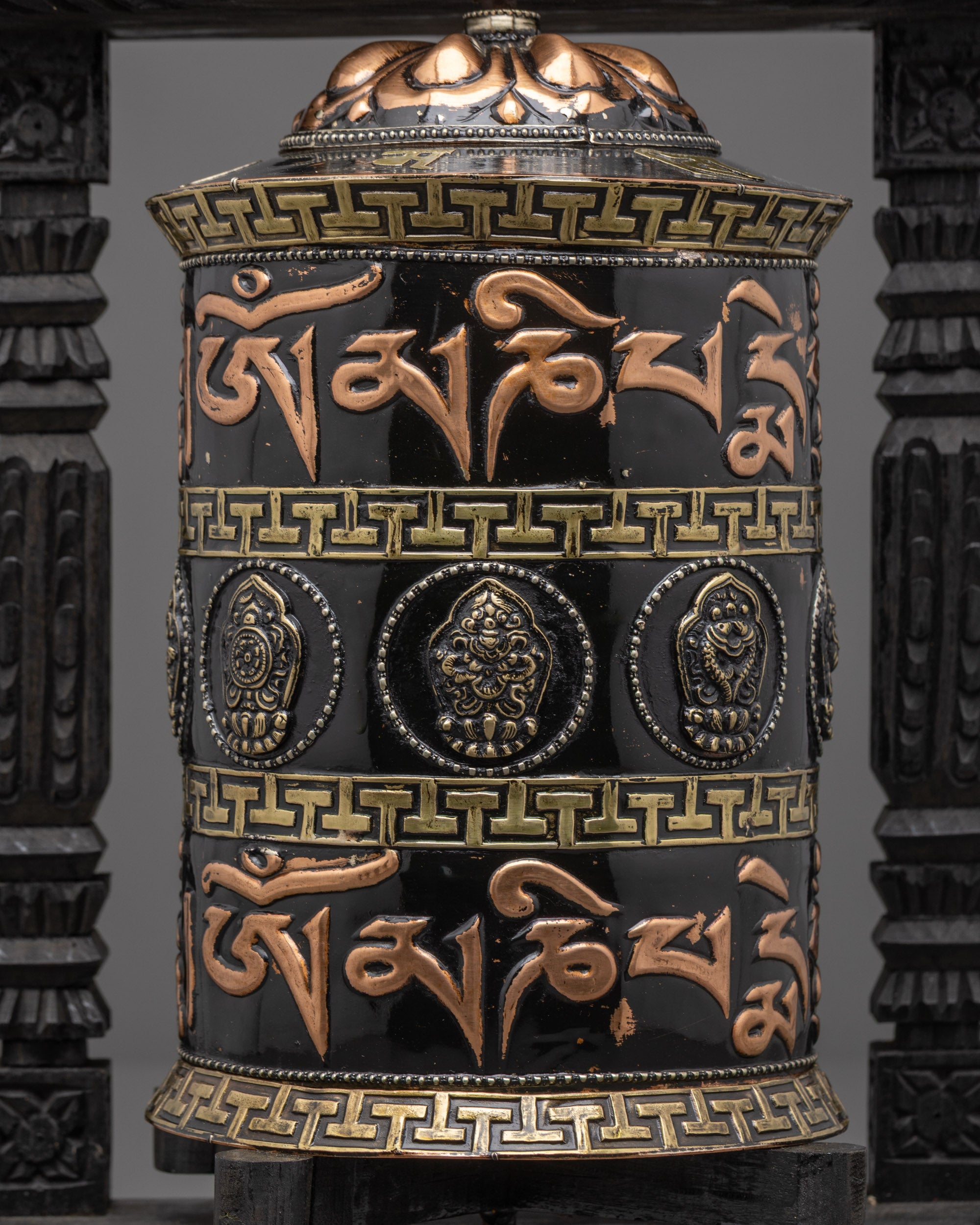 Classic Prayer Wheel | Expert Craftsmanship for Home or Shrine