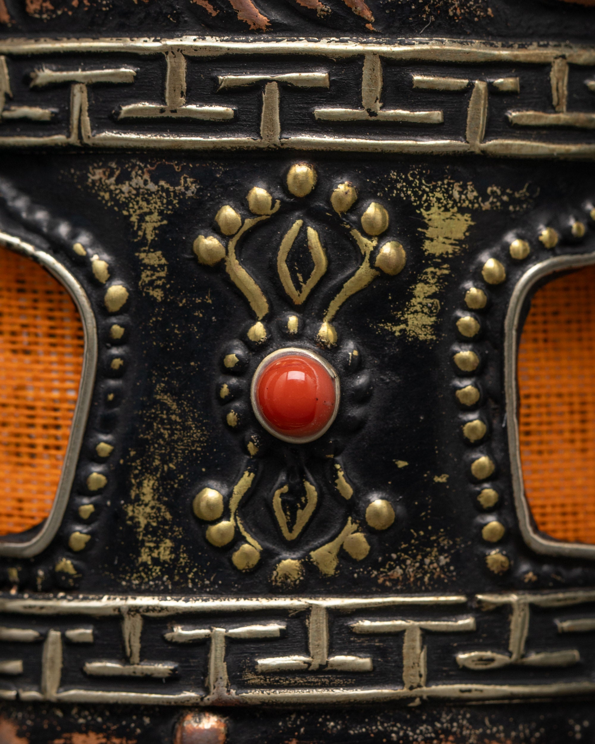 Mantra Prayer Wheel for Home & Temple | Copper Buddhist Spinner