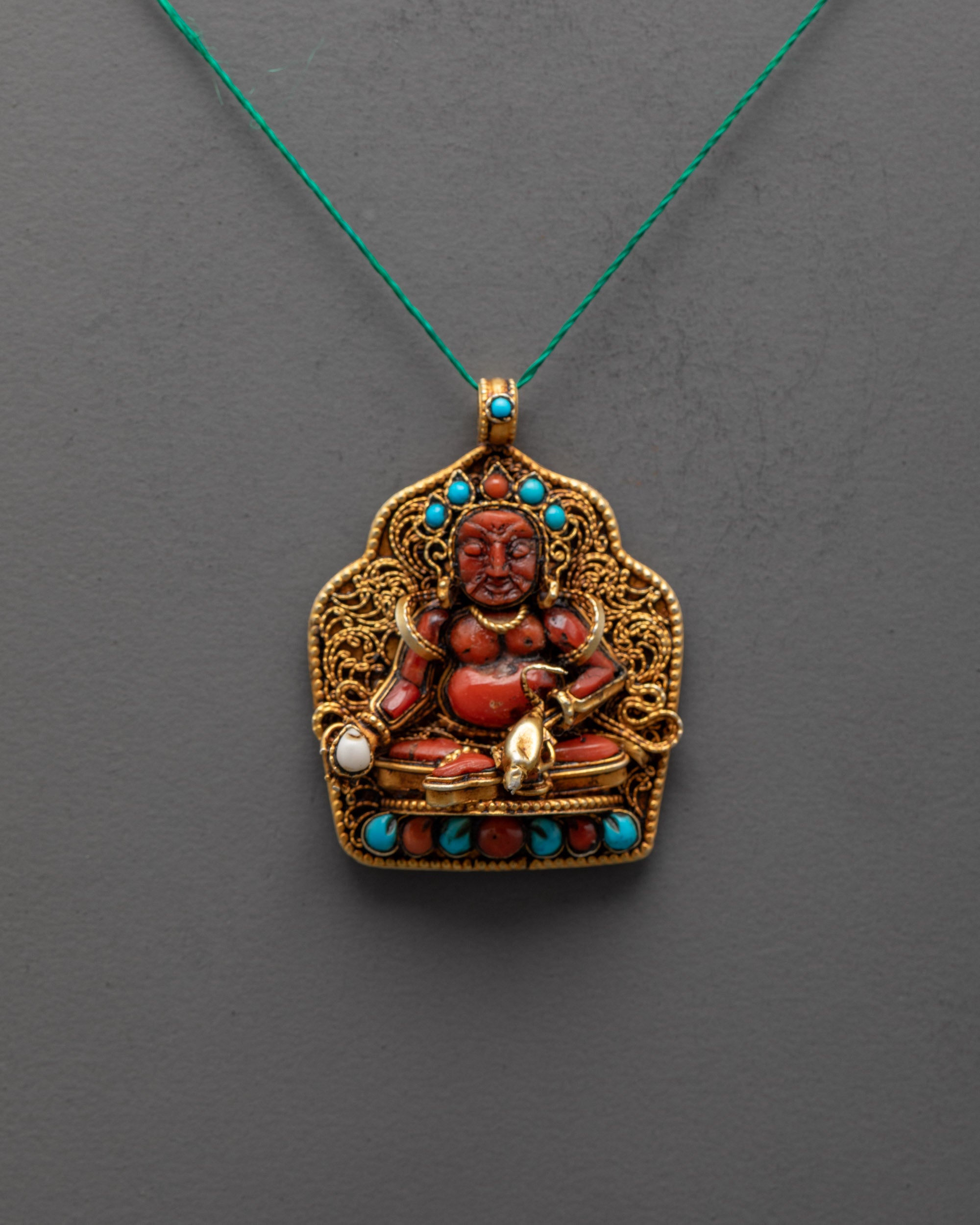 Prosperity Amulet Dzambhala Pendant | Handmade in Nepal
