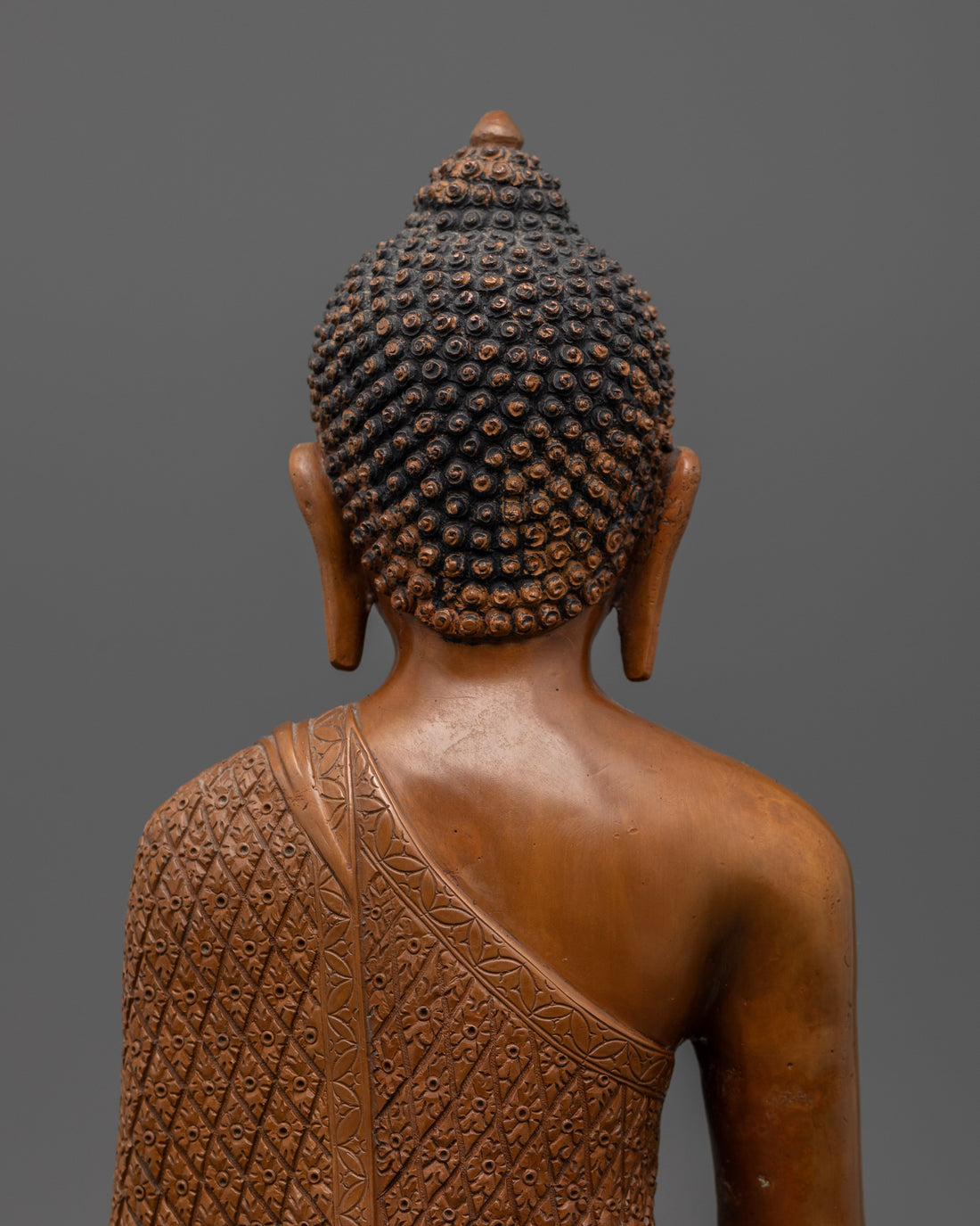 Oxidized Shakyamuni Buddha Statue