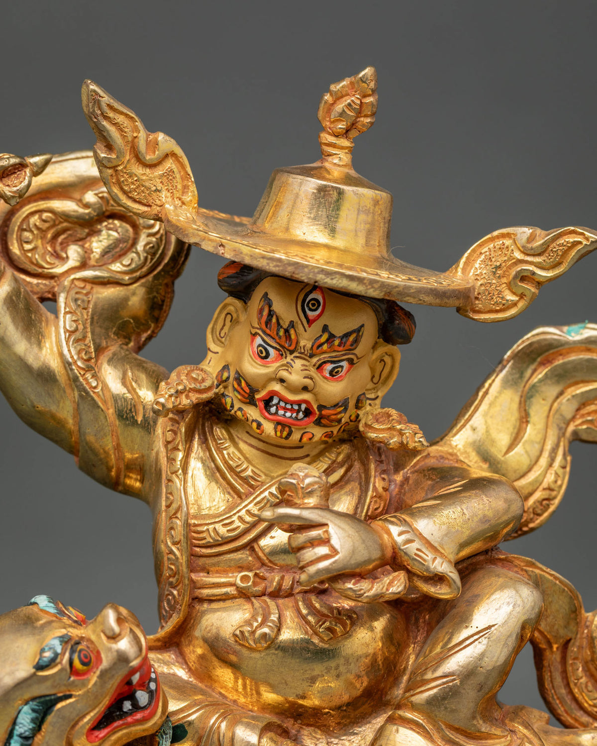 Rahula Buddhist Sculpture Set | Traditional Nepalese Art