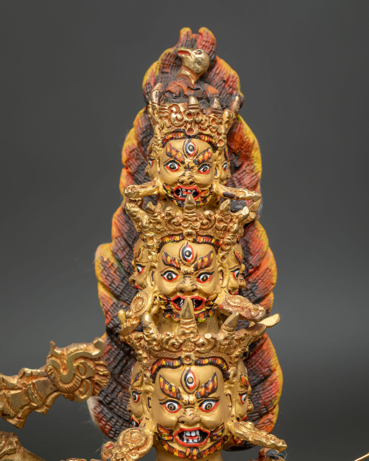Rahula Buddhist Sculpture Set | Traditional Nepalese Art
