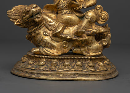 Dorje Legpa Statue | Hand-Carved Buddhist Sculpture