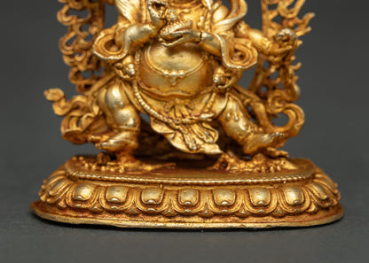 Red Dzambhala Statue