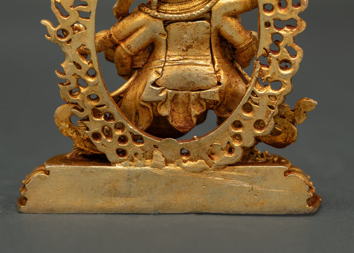 Red Dzambhala Statue