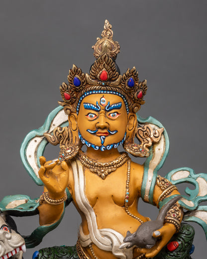 Regular close-up of Namtoshe figurine showing intricate copper and acrylic details