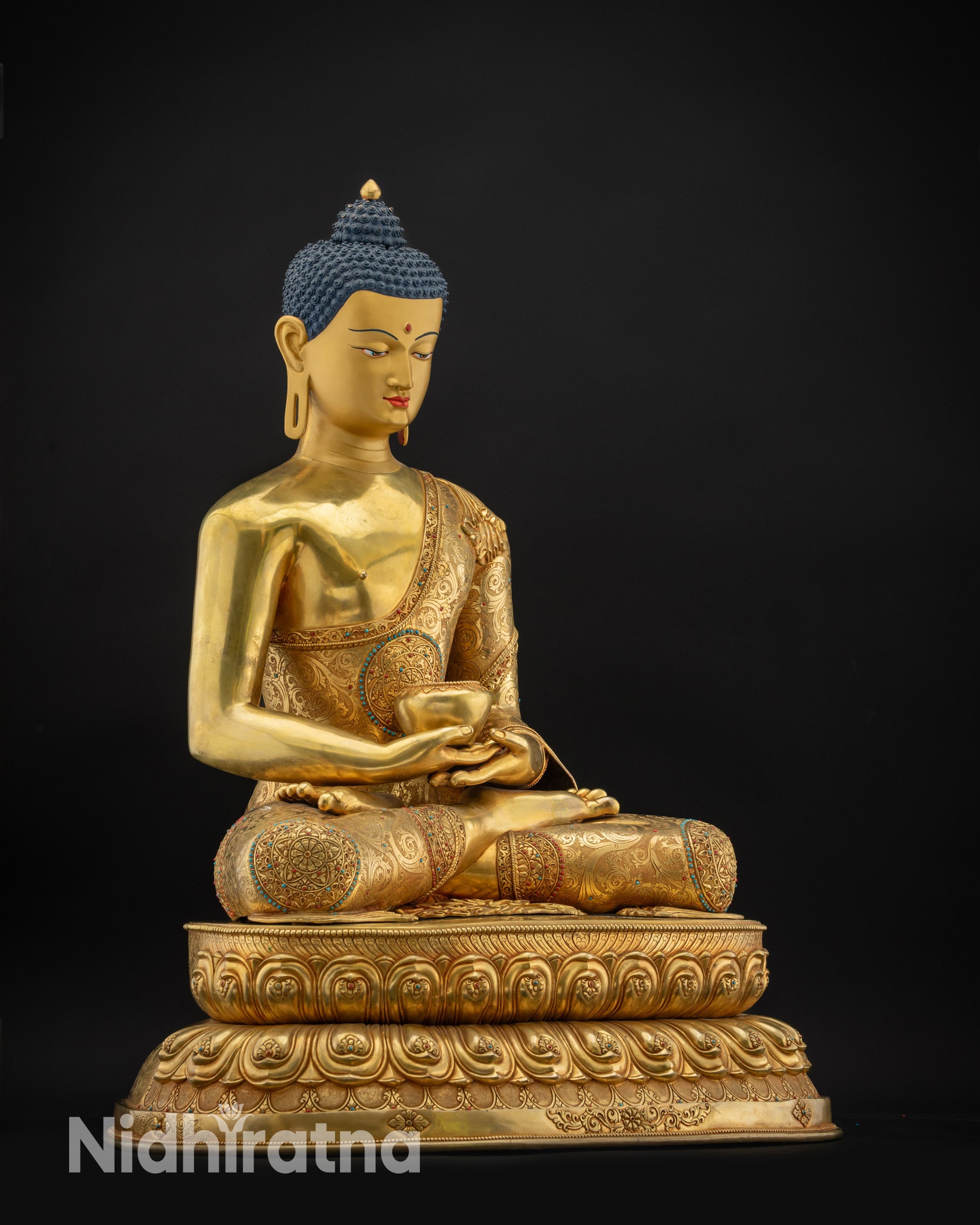 Regular side left Amitabha Buddha Pure Land Buddha spiritual decor
