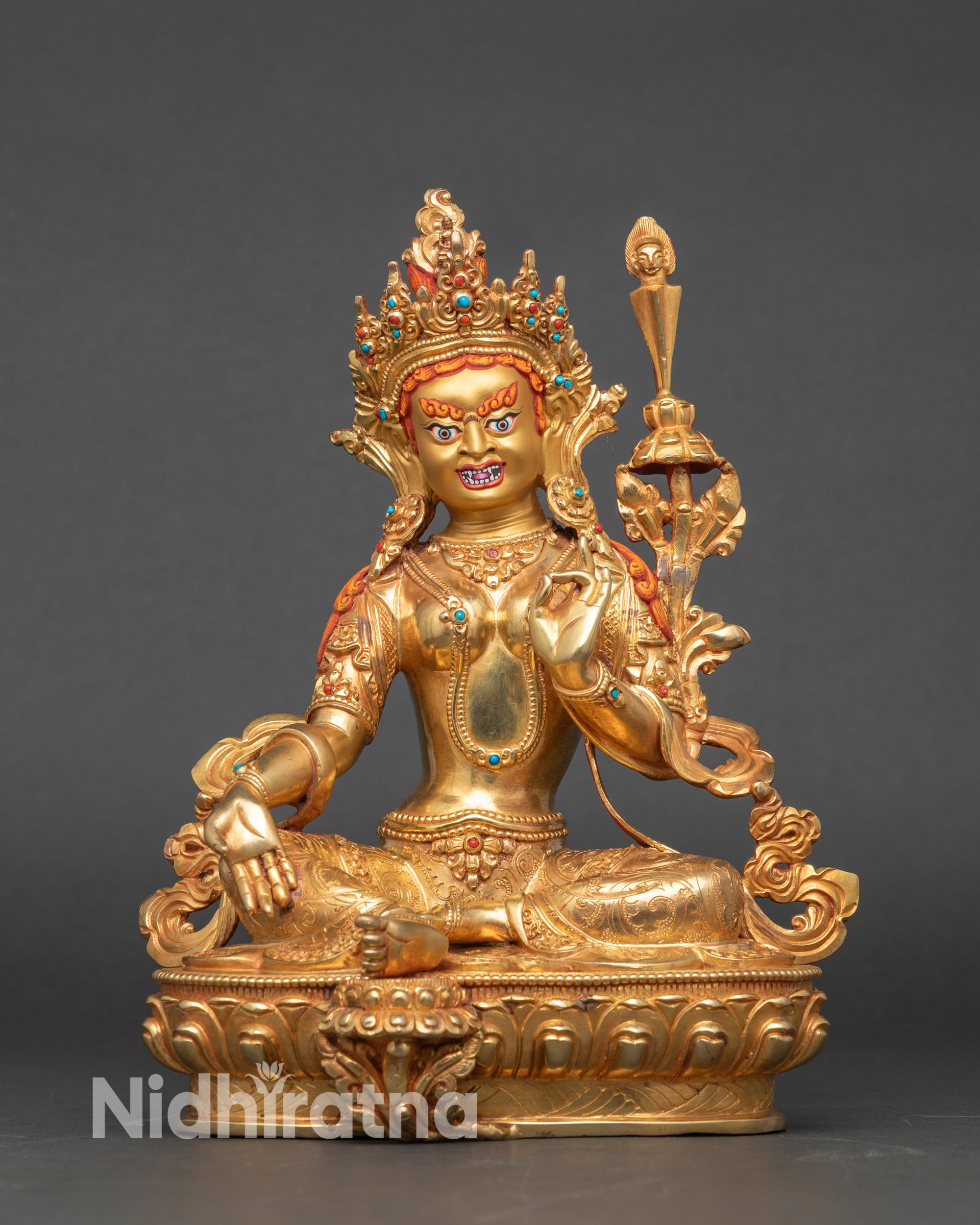 Rig Ngag Tobzhom Destroyer Poisons Tara gold statue healing Buddha deity