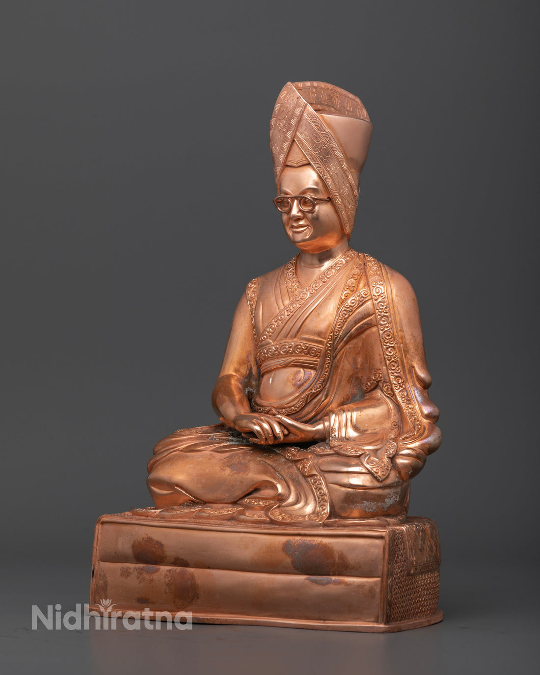 Copper Oxidize Sakya Trizin Statue