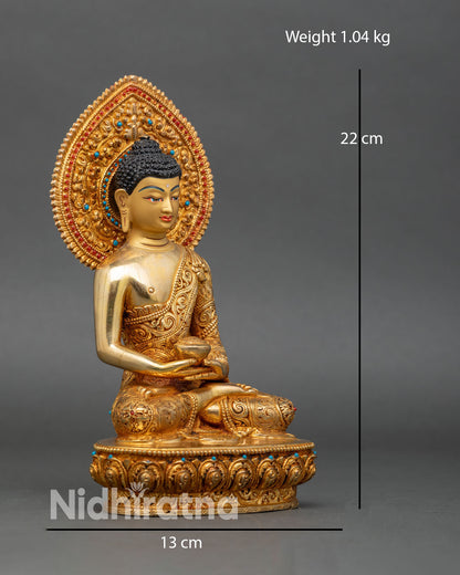 right-profile-amitabha-buddha-statue-handcrafted-copper-gold