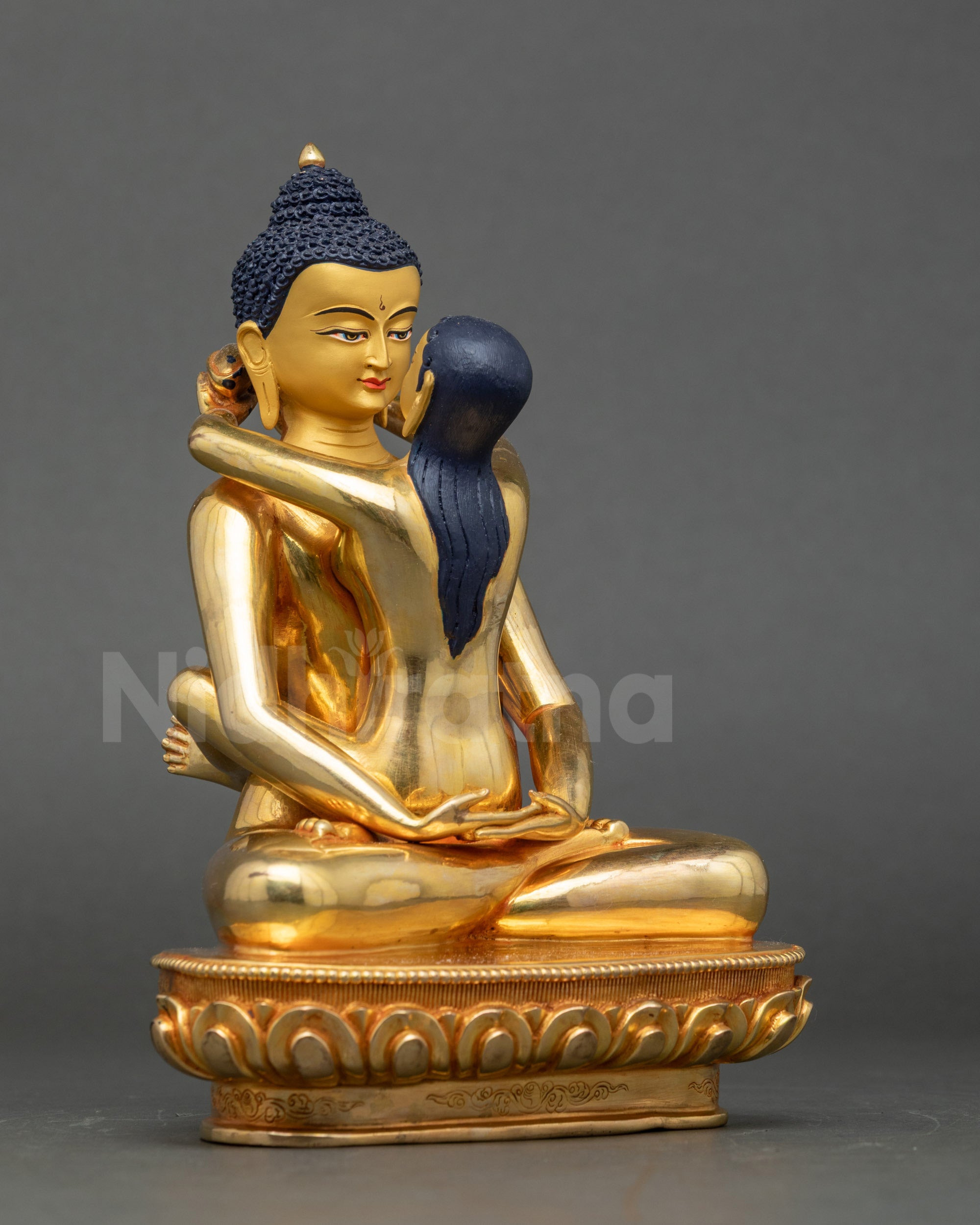 Right side view of Samantabhadra Buddha Statue in Dzogchen style Nepal