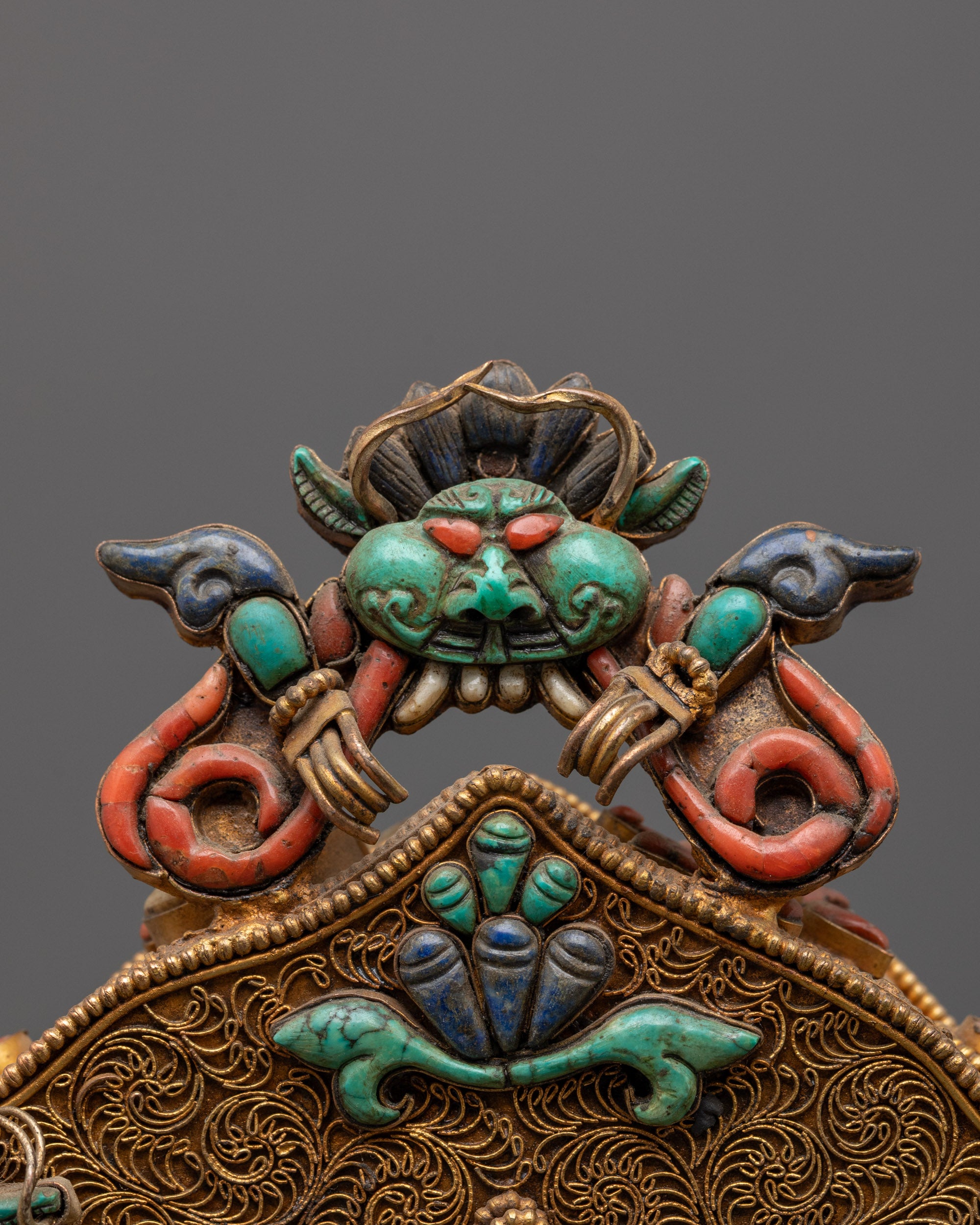 Buddha Shakyamuni Ghau Box | Handcrafted Tibetan Portable Shrine