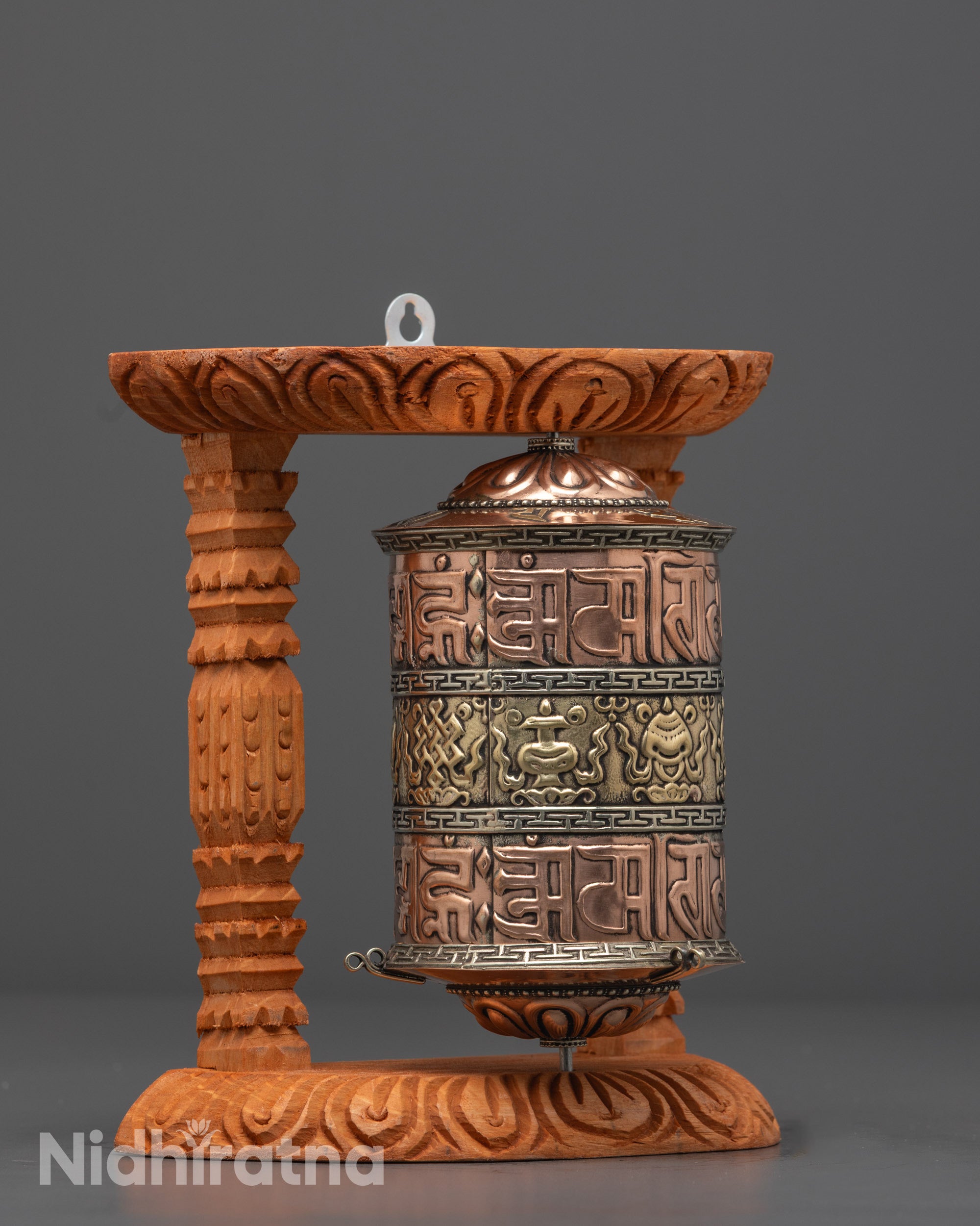 Exquisite Auspicious Prayer Wheel | Sacred Tibetan Mantra Spinner