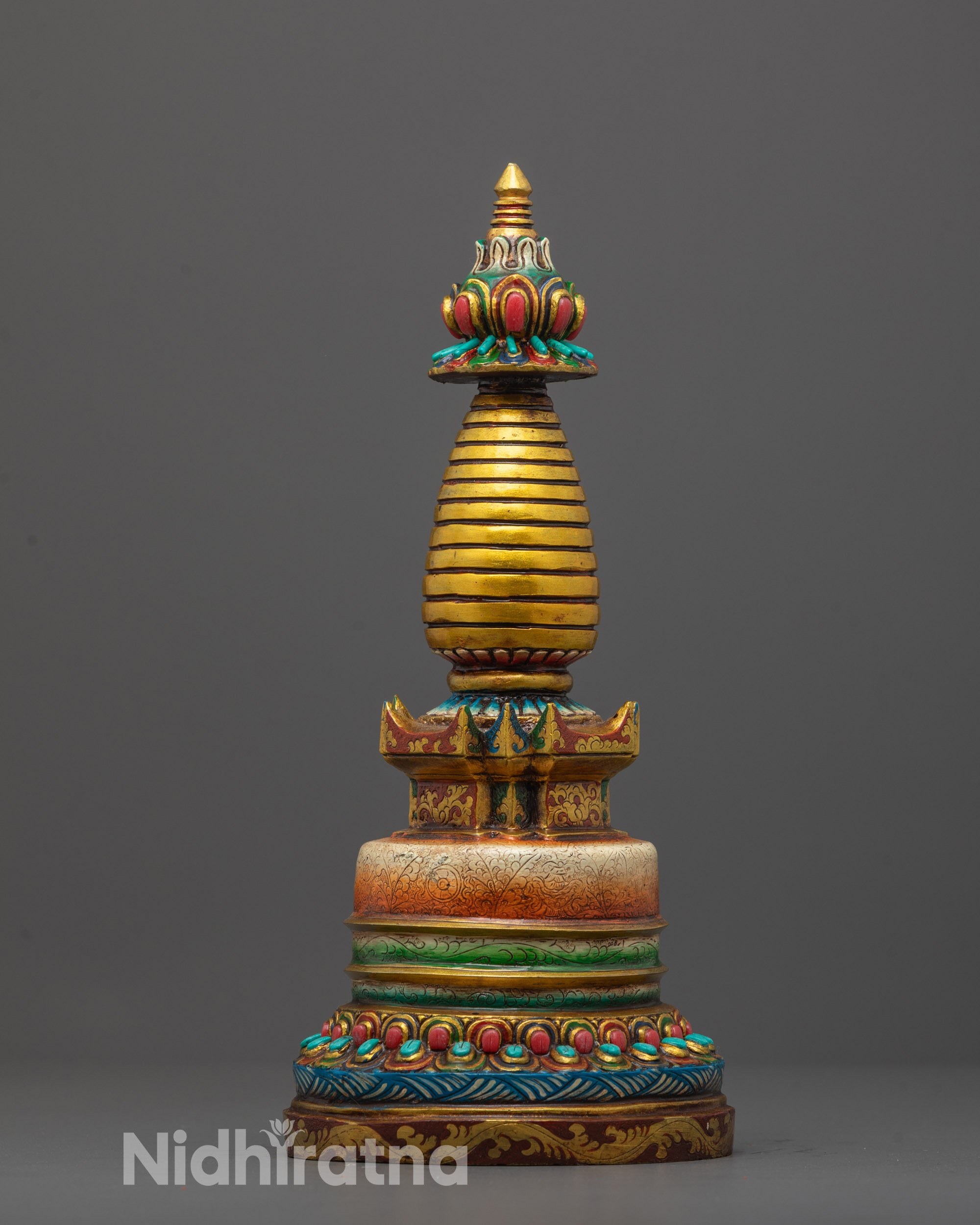 Hand-Carved Kadampa Stupa | Buddhist Spiritual Monument