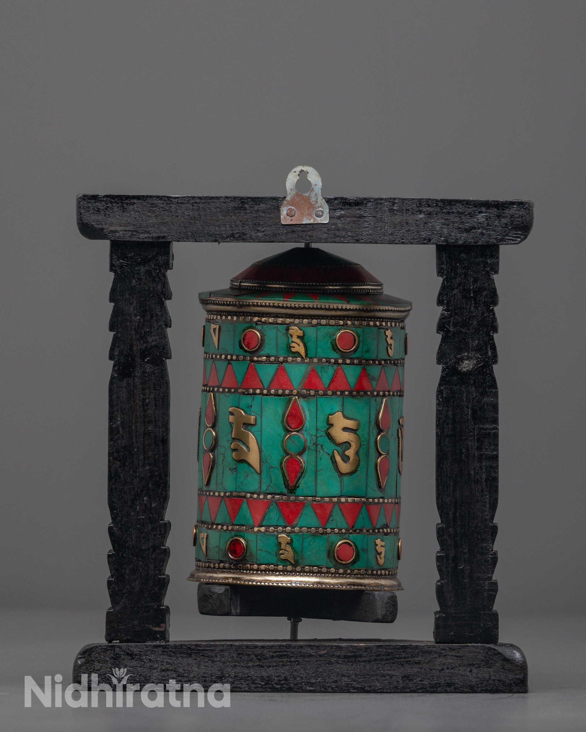 Artisan-Made Prayer Wheel | Traditional Ritual Tool for Inner Peace