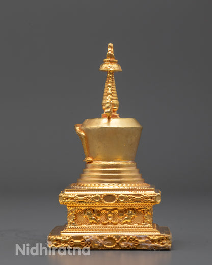 24k Gold Plated Namgyalma Stupa from Nepal