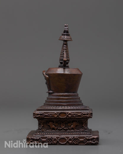 Nepalese Namgyalma Stupa | Lost Wax Crafted Tibetan Religious