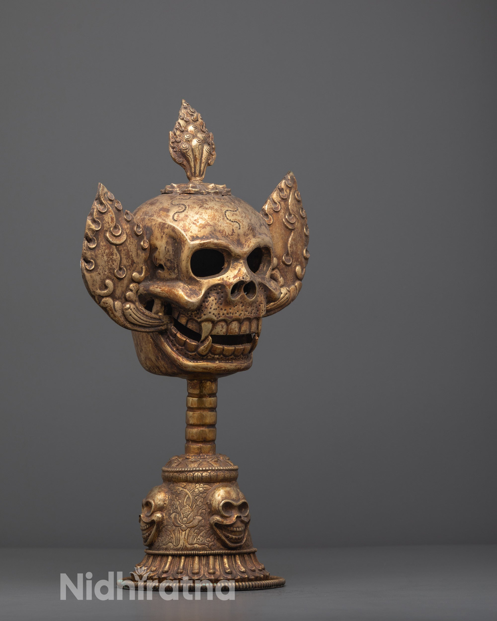 Sacred Citipati Skull Set | Handcrafted Buddhist Ritual Figures