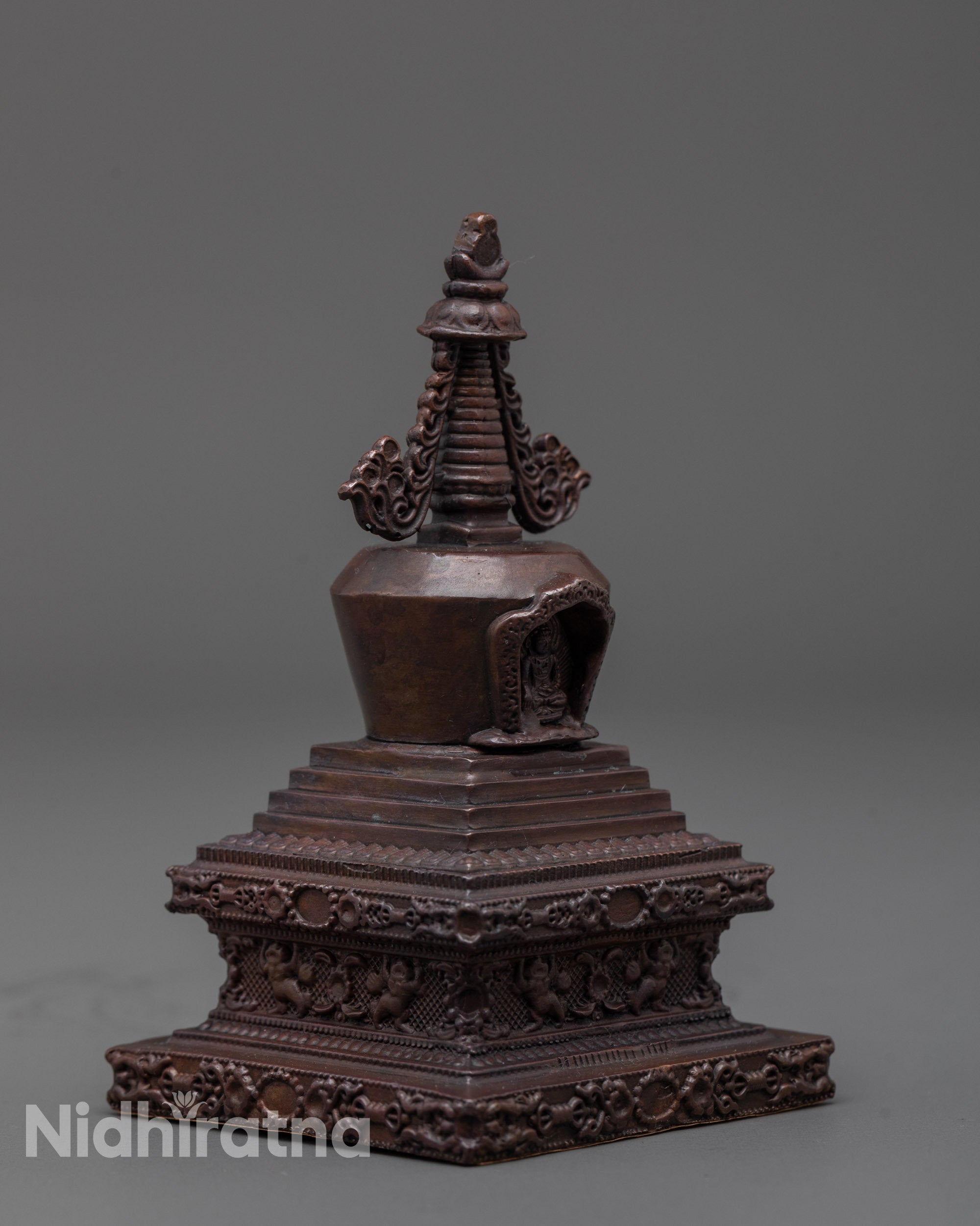 Shakyamuni Buddha Stupa | Handcrafted Nepalese Buddhist Stupa