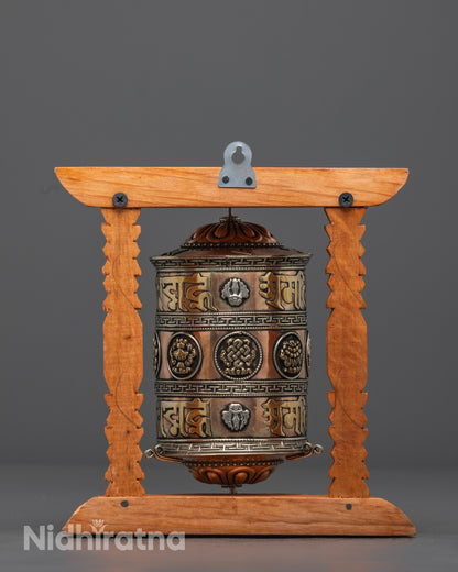 Mantra Prayer Wheel | Sacred Buddhist Spiritual Spinner Wheel