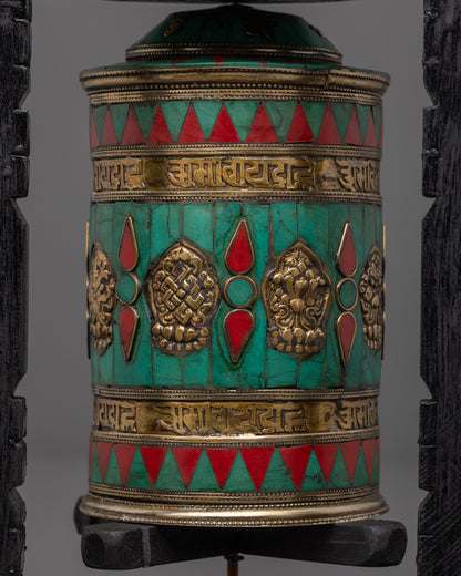 Auspicious Prayer Wheel | Himalayan Buddhist Ritual Wheel