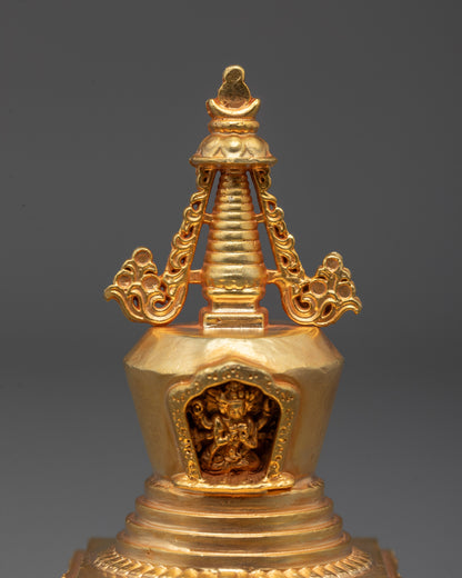 24k Gold Plated Namgyalma Stupa from Nepal